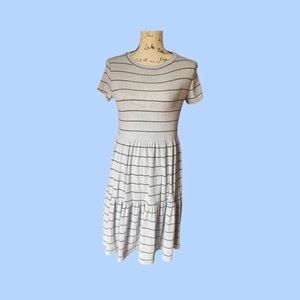 Baby doll striped dress -M